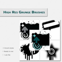 High resolution grunge brushes