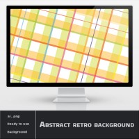 Abstract Yellow Retro Background