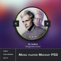 Music player Mockup PSD