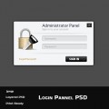 login-panel-psd-template