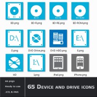 65 Device and Drive Icons