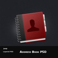 Address Book Icon PSD