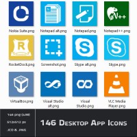 146 Desktop App Icons