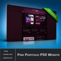 Pink Portfolio PSD Website Template