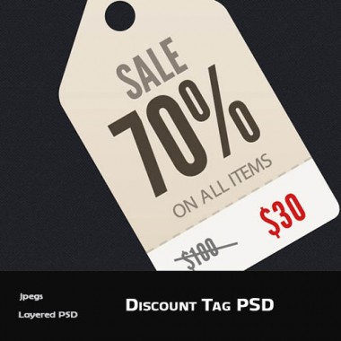 Discount Tag PSD