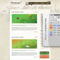 Flower Website Template with PSD