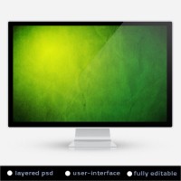 Green Paper Grunge Background