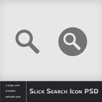 Slick Search Icon PSD