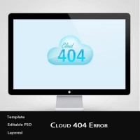 Error 404 Cloud Icon