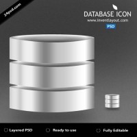 Database Icon PSD