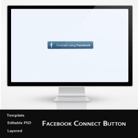 Free Facebook Connect Button PSD