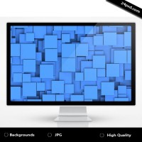 Abstract Blue Squares Background