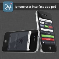 iPhone User Interface App PSD