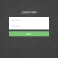 minimal green Login psd