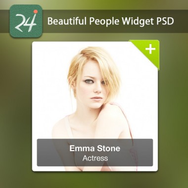 Beautiful People Widget PSD