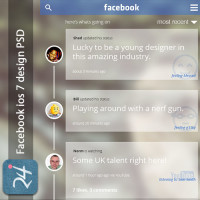 Download Facebook IOS7 Concept PSD