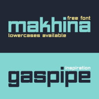 Free Modern Gaspipe Font Makhina