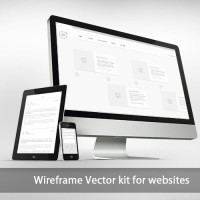 Wireframe website Vector Kit