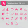 Free eCommerce PSD Icons