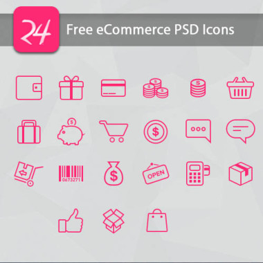Free eCommerce PSD Icons