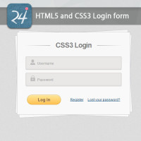 HTML5 and CSS3 Login form