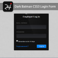 dark login form