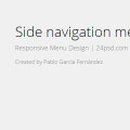 html side navigation menu