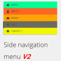 mobile html navigation color